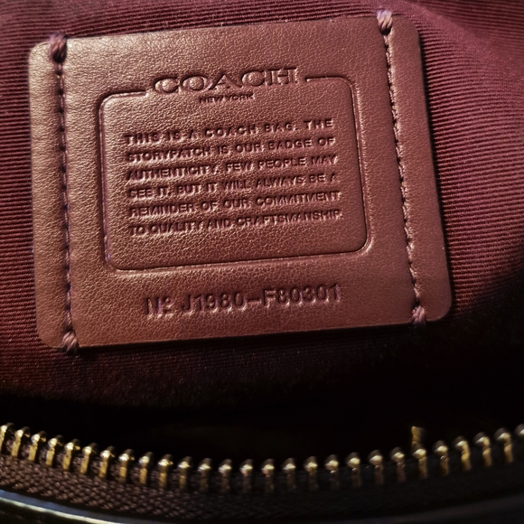 Coach Mia Satchel in signature canvas with python-embossed leather trim Strap - Picture 7 of 11